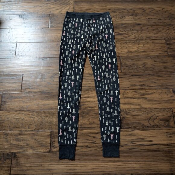 Old Navy waffle pajama PJ leggings grey trees size small tall - Picture 11 of 11